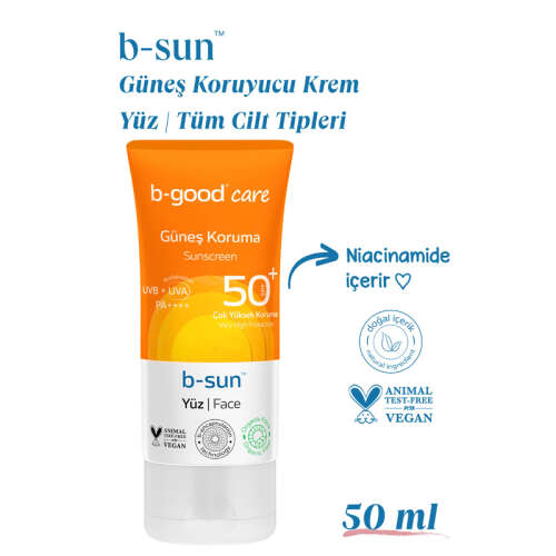 b-good b-sun SPF 50+ Yüz Güneş Koruma 50 ml - 3
