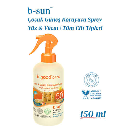 b-good b-sun Spf50+ Çocuk Koruyucu Güneş Spreyi 150 ml - 3