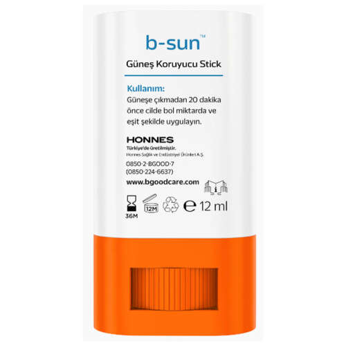 b-good b-sun Spf50+ Güneş Koruyucu Stick 12 ml - B-good care