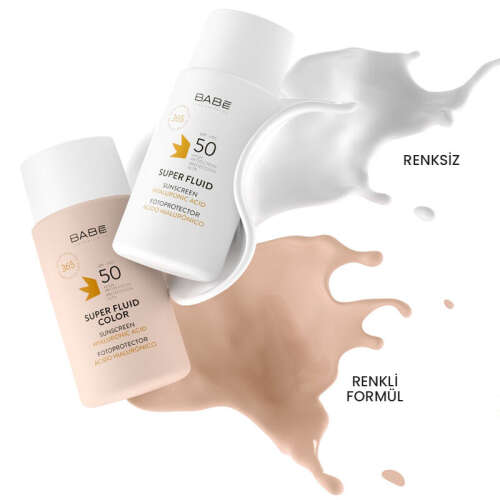 Babe Sun SPF 50 Super Fluid Güneş Koruyucu 50 ml - Renkli - 3