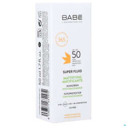 Babe Super Fluid Sunscreen Mattifying SPF50 50 ml - 2