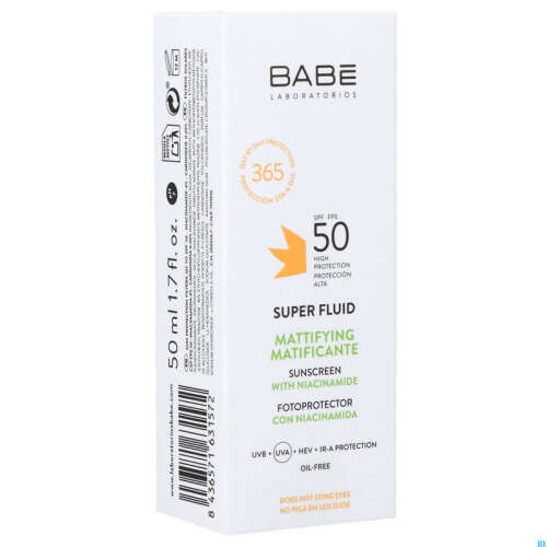 Babe Super Fluid Sunscreen Mattifying SPF50 50 ml - 2