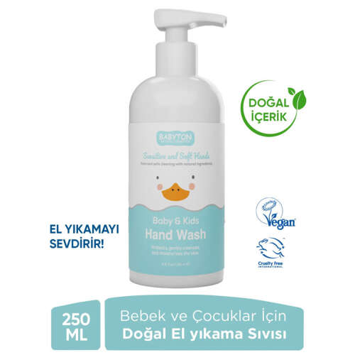 Babyton Bebek Ve Çocuklar İçin Doğal El Yıkama Sıvısı 250 ml - 3