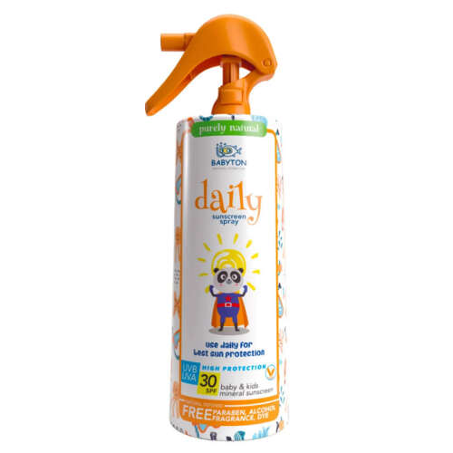 Babyton Bebek ve Çocuklar için Doğal Güneş Koruyucu Sprey SPF30+ 200 ml - 1