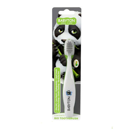 Babyton Bio Çocuk Diş Fırçası Ultra Yumuşak -Panda - Babyton
