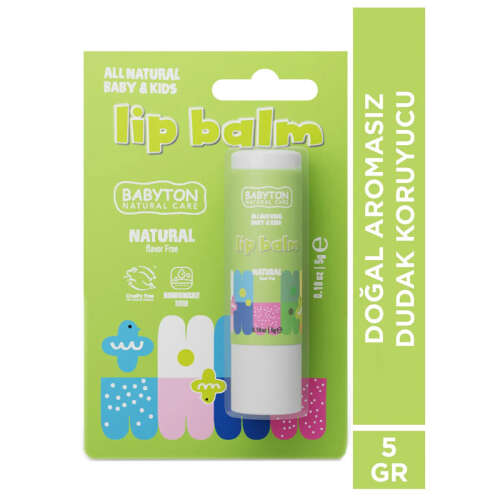 Babyton Doğal Dudak Koruyucu Bitkisel Lipbalm Naturel 5 gr - 3