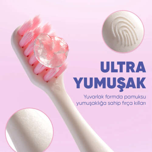 Babyton Ekolojik Diş Fırçası - Pinky - 3