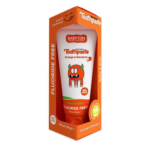 Babyton Organik Diş Macunu Portakal ve Mandalina Aromalı 50 gr - Babyton