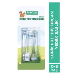 Babyton Sonik Pilli Diş Fırçası 2li Yedek Başlık - 2