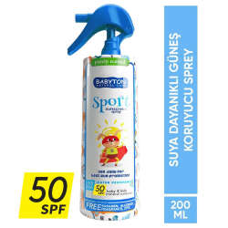 Babyton Suya Dayanıklı Spf 50 Güneş Koruyucu Sprey 200 ml - 2