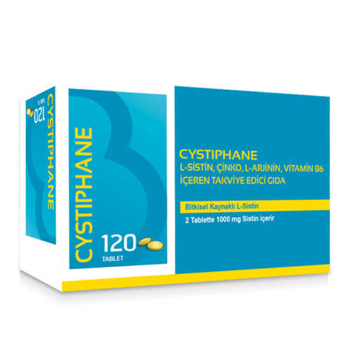 Bailleul Dermatoloji Cystiphane L-Sistin, Çinko, L-Arjinin, Vitamin B6 içeren Takviye Edici Gıda 120 Tablet - 1