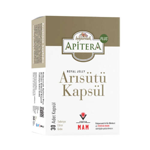 Balparmak Apitera Arısütü Kapsül Takviye Edici Gıda 30 Kapsül - 1