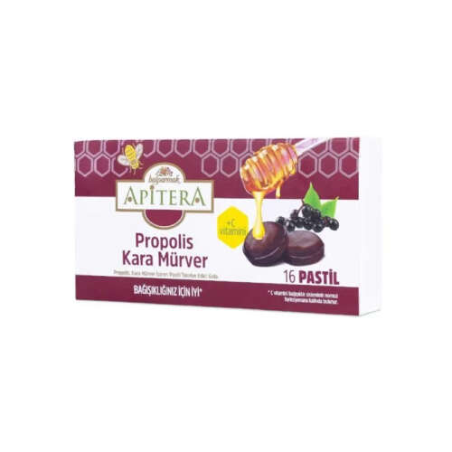Balparmak Apitera Propolis Kara Mürver 16 Pastil - Balparmak
