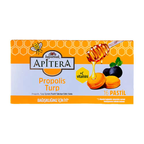Balparmak Apitera Propolis Turp Takviye Edici Gıda 16 Pastil - Balparmak