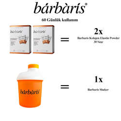 Barbaris Kolajen Elastin Powder 30x2 Saşe - Shaker Hediyeli - 2