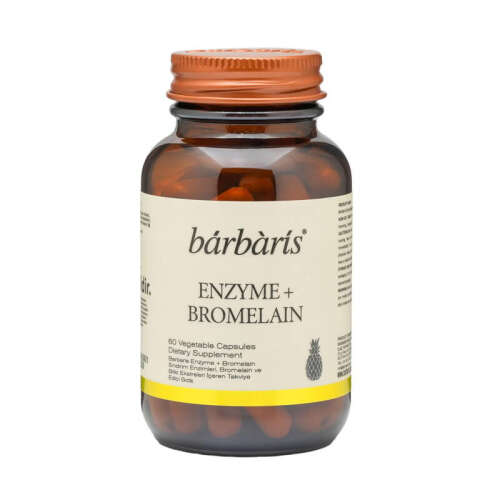 Barbaris Enzyme + Bromelain Takviye Edici Gıda 60 Kapsül - Barbaris