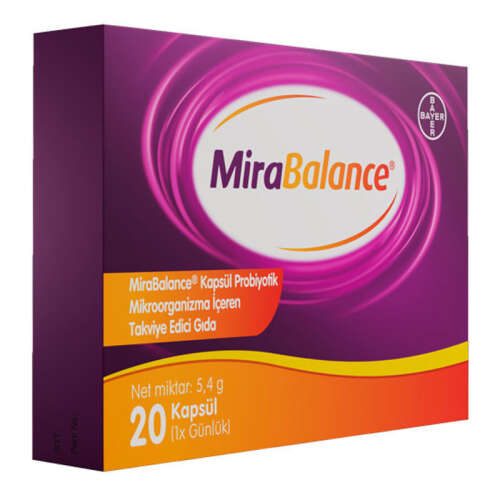 Bayer Mirabalance Probiyotik İçeren Takviye Edici Gıda 20 Kapsül - 