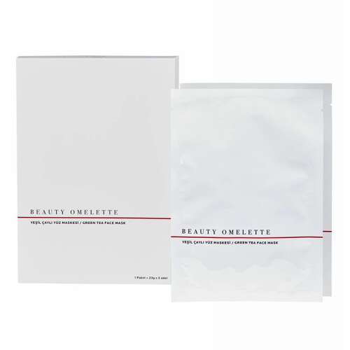 Beauty Omelette Yeşil Çaylı Yüz Maskesi 23 gr x 5 Adet - Beauty Omelette
