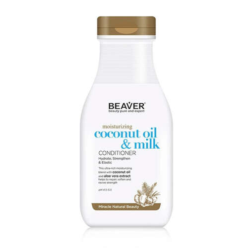 Beaver Coconut Oil Milk Moisturizing Saç Bakım Kremi 350 ml - 1