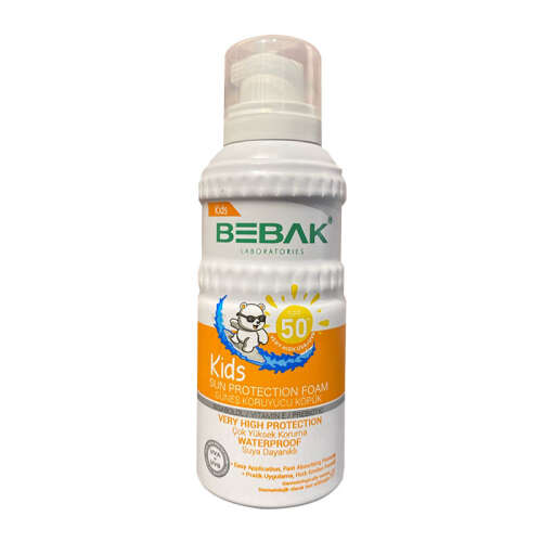 Bebak Bebek Spf50+ Yüksek Korumalı Güneş Köpüğü 150 ml - Bebak