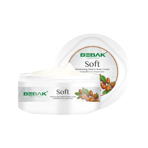 Bebak Soft Argan Oil Moisturising Hand and Body Cream 300 ml - Bebak