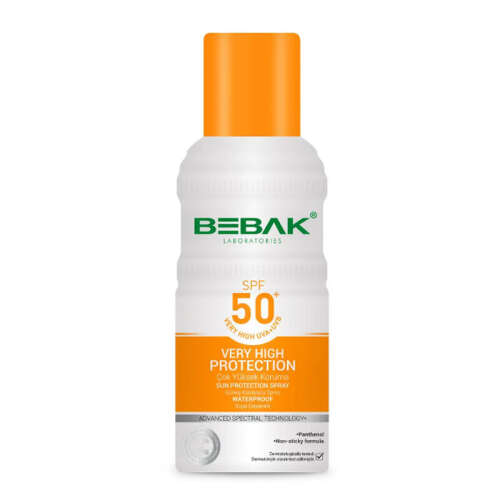 Bebak Spf50+ Yüksek Koruma Etkili Güneş Koruyucu Sprey 150 ml - Bebak