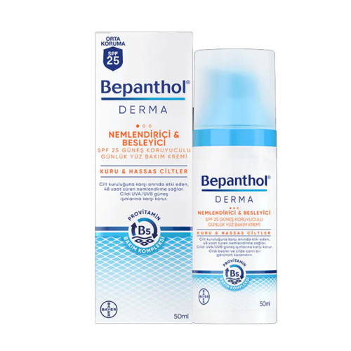 Bepanthol Derma Nemlendirici ve Besleyici SPF 25 Yüz Bakım Kremi 50 ml - Bepanthol
