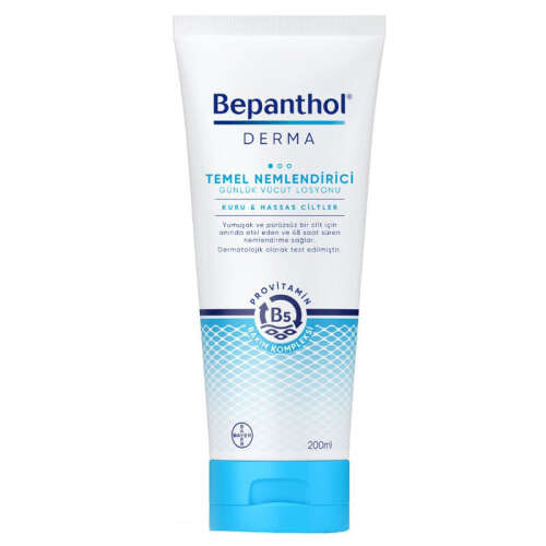 Bepanthol Derma Temel Nemlendirici Kuru Hassas Ciltler Losyon 200 ml - Bepanthol