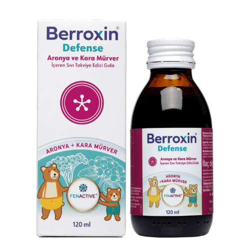 Berroxin Defense Aronya ve Kara Mürver İçeren Sıvı Takviye Edici Gıda 120 ml - 1