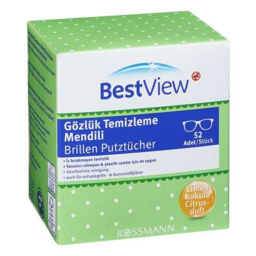 Best View Gözlük Temizleme Mendili 52 adet - Best View
