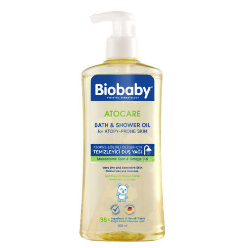 Biobaby Atocare Temizleyici Duş Yağı 500 ml - Biobaby