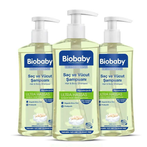 Biobaby Bebek Şampuanı (Saç ve Vücut) 3 AL 2 ÖDE - Biobaby