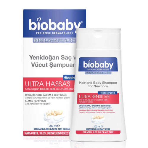 Biobaby Yenidoğan Saç ve Vücut Şampuanı 200 ml - Biobaby