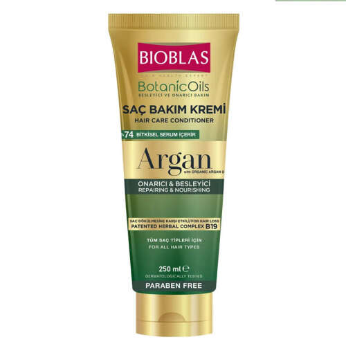 Bioblas Botanics Oil Argan Yağlı Saç Bakım Kremi 250 ml - Bioblas