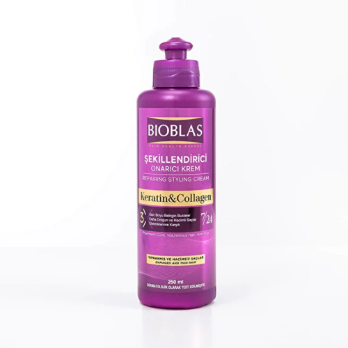 Bioblas Keratin + Collagen Şekillendirici Saç Bakım Kremi 250 ml - Bioblas