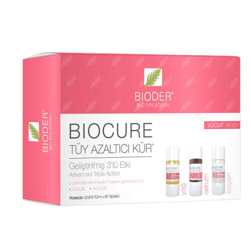 Bioder Biocure Tüy Azaltıcı Kür 3 x 10 ml - Vücut Bölgesi - 1