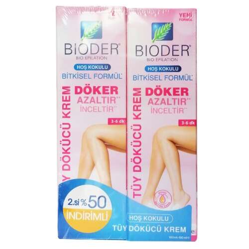 Bioder Bitkisel Formül Tüy Dökücü Krem 100 + 100 ml - Bioder
