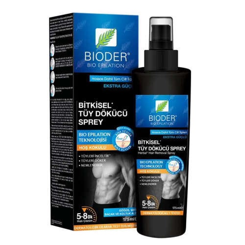 Bioder Erkekler İçin Bitkisel Tüy Dökücü Sprey 175 ml - Bioder