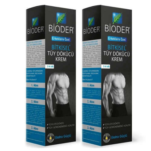 Bioder Erkeklere Özel Tüy Dökücü Krem Seti - Bioder
