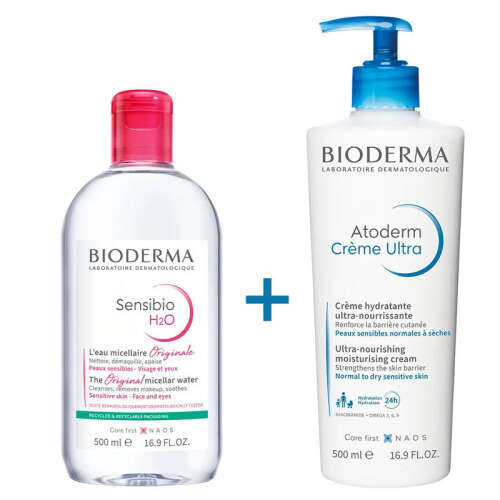 Bioderma Atoderm Creme Ultra 500ml+Sensibio H2O 500ml HEDİYE - Bioderma
