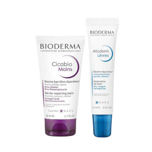 Bioderma Cicabio Mains 50 ml + Atoderm Lip Balm 15 ml - 1