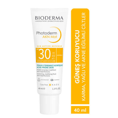 Bioderma Photoderm AKN MAT SPF 30 Güneş Koruyucu 40 ml - Bioderma