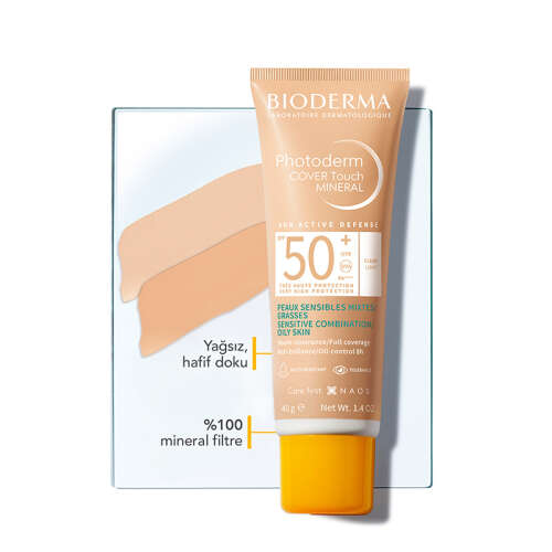 Bioderma Photoderm Cover Touch Mineral Spf50+ 40 gr - Very Light - 5