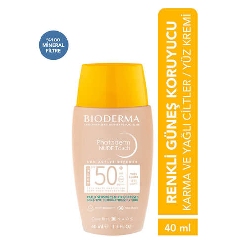 Bioderma Photoderm Nude Touch SPF50+ Very Light 40 ml - 3