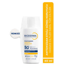 Bioderma Photoderm XDefense Spf50+ Tüm Cilt Tipleri İçin Renksiz Güneş Kremi 40 ml - 2