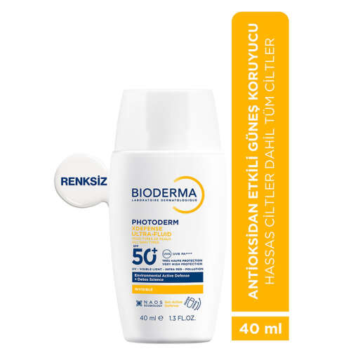 Bioderma Photoderm XDefense Spf50+ Tüm Cilt Tipleri İçin Renksiz Güneş Kremi 40 ml - 3
