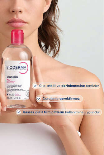 Bioderma Sensibio H2O Yüz ve Makyaj Temizleme Suyu 500 ml - 7