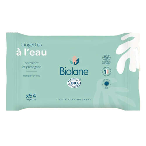 Biolane Organik Su Bazlı Mendiller 54 Adet - Biolane
