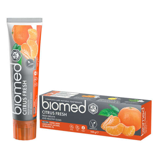 Biomed Citrus Fresh Tam Bakım Sağlayan Doğal Diş Macunu 100 gr - Biomed
