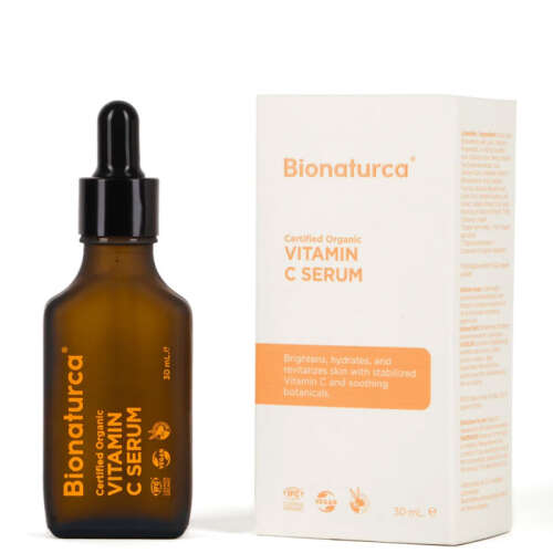 Bionaturca Organik Sertifikalı C Vitaminli Aydınlatıcı Yüz Serumu 30 ml - Bionaturca